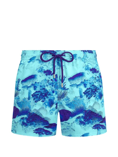 Vilebrequin marine-print swim shorts Blue MNIEF118