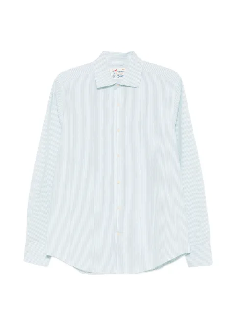MC2 Saint Barth Pamplona striped long-sleeve shirt Green PAMP001
