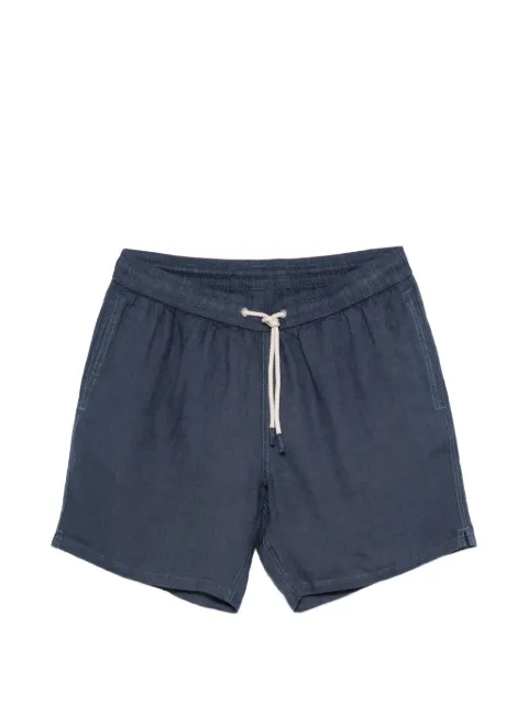 MC2 Saint Barth linen swim shorts Blue GUS0008