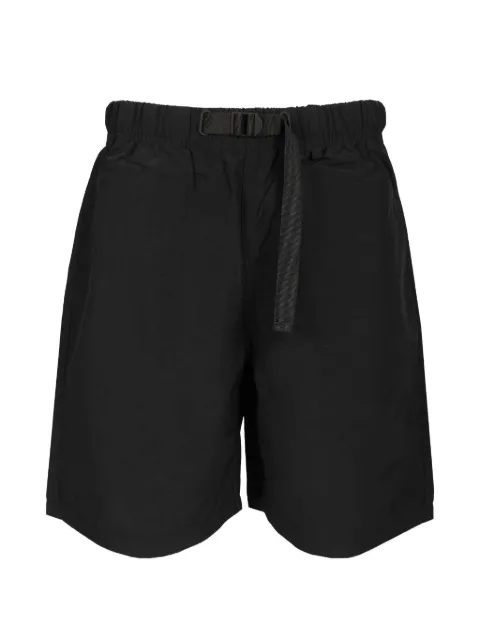 Maison Kitsuné belted logo-print shorts Black QM01403WQ4081