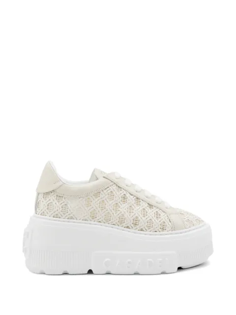 Casadei woven platform sneakers Neutrals 2X109B0701T0582
