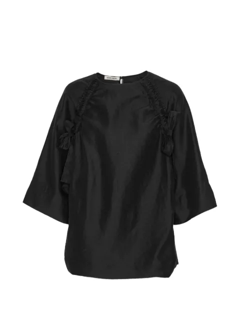 Henrik Vibskov Insurance bow-detail blouse Black SS26KEYF209