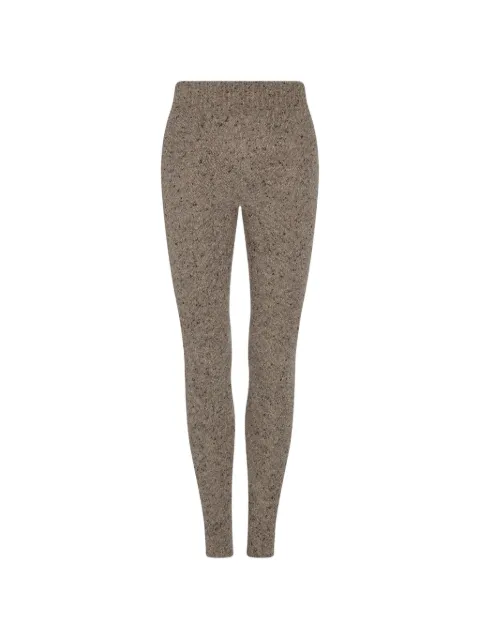 The Row Mumuka ribbed leggings Brown 10662Y632