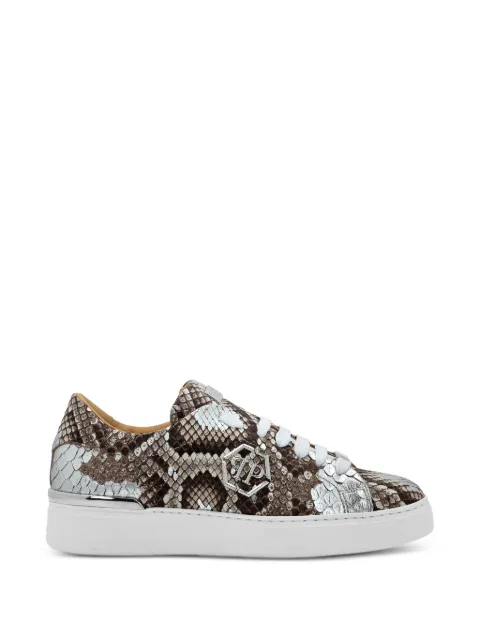 Philipp Plein python-skin sneakers Brown PADSUSC0560PLE029PWRONGLYCREATED