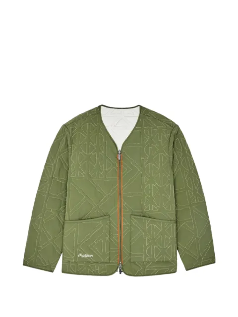 Malbon Golf Guarapo quilted reversible jacket Green M9805OLVCRM