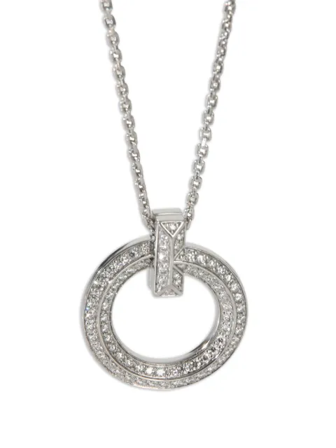 Tiffany & Co. Pre-Owned T1 circle-pendant diamond necklace Silver 153256