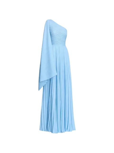 Solace London Maci one-shoulder maxi dress Blue OS43001