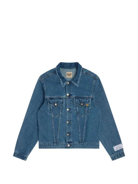 GALLERY DEPT. Andy embroidered-logo denim jacket Blue OUT021WASHEDDENIM