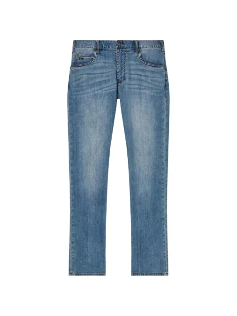 Emporio Armani faded-wash five-pocket jeans Blue EM001370AF22248
