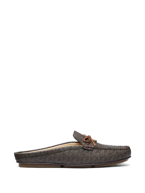 Michael Kors Greta monogram-pattern mules Brown 40S6GRFP1B