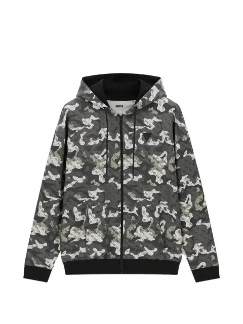 GUESS USA camouflage-print hoodie Grey Z6RQ04K9YI1