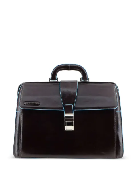 PIQUADRO Doctor's leather flap-top briefcase Brown CA2007B2