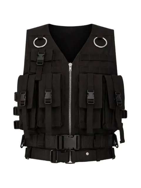 Rick Owens Temple multi-pocket supply vest Black RL01F2713CCVS