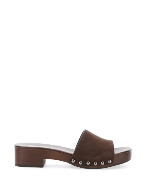 Jeffrey Campbell Cambrie stud-embellished suede sandals Brown JCS58JC001