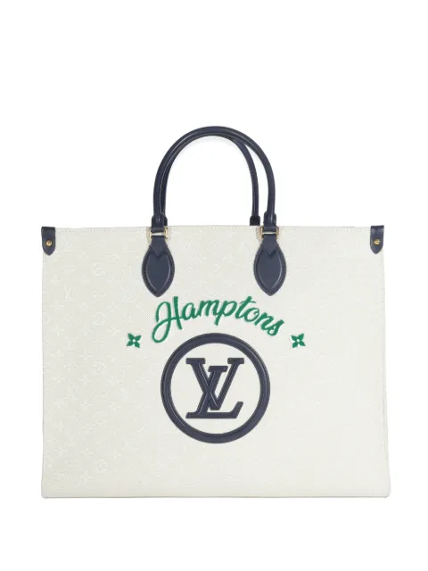 Louis Vuitton Pre-Owned 2021-2023 large Onthego monogram tote bag Neutrals 148138