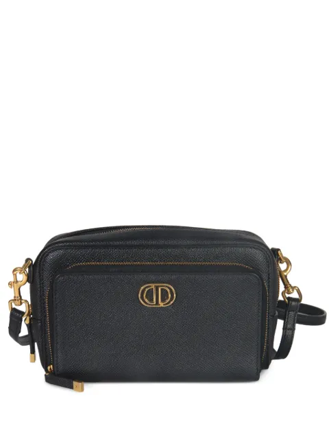 Christian Dior Pre-Owned 2024 Caro calfskin double-pouch bag Black 151098