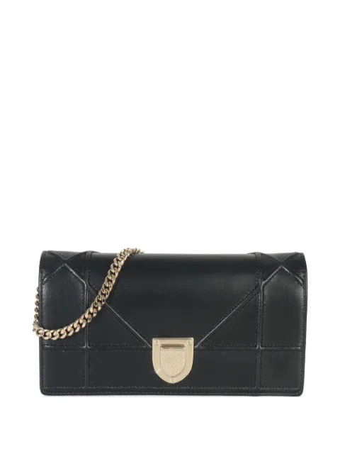 Christian Dior Pre-Owned Diorama Croisiere chain wallet Black 151346