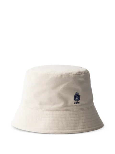 Prada old gabardine bucket hat Neutrals 2HC137192A