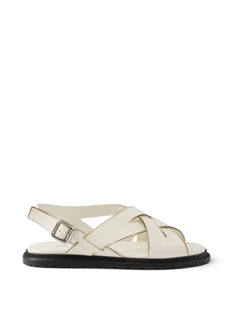 Prada antiqued leather sandals Neutrals 1X511OF010V69