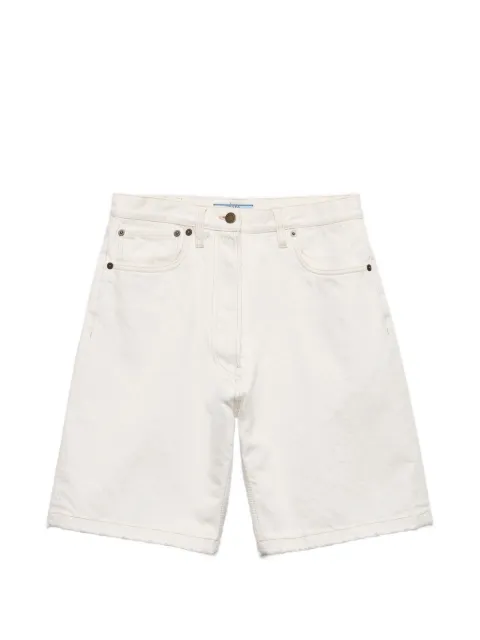 Prada old denim bermudas White GFP566SOOO1954
