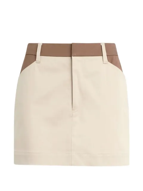 Favorite Daughter Monica panelled mini skirt Neutrals FD32CM8078