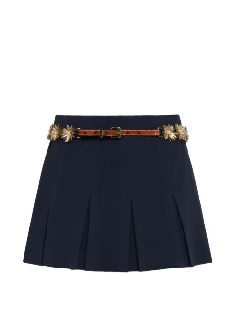 Cinq A Sept Sunflare Belt Aanya mini skirt Blue ZS6171319ZNVCHP