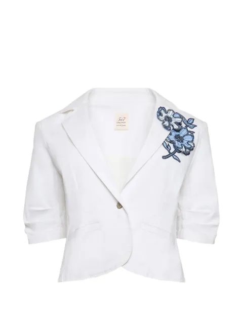 Cinq A Sept Petit Khloe floral-appliqué blazer White ZJ1024A8619Z