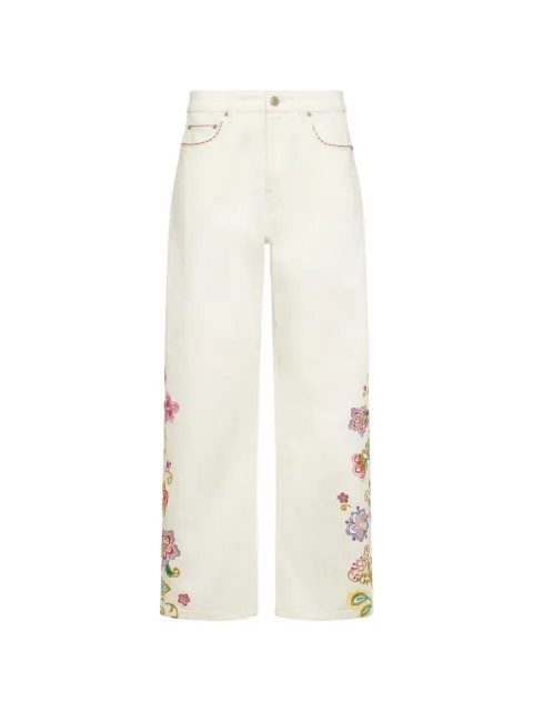 Cinq A Sept Jardin Boheme Hayden floral-embroidered jeans Neutrals ZP1288A11214ZSCURM