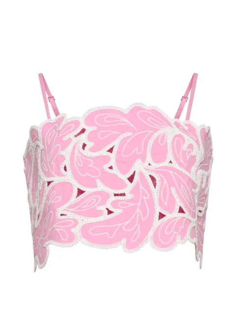 Cinq A Sept Caterina Paisley Bloom embroidered top Pink ZW21927728Z