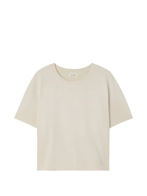 American Vintage Afoma crew-neck T-shirt Yellow AFO02E