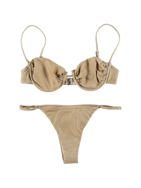 Matinée Marina gathered bikini Gold CB7045