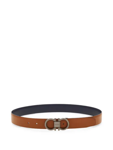Ferragamo reversible and adjustable Gancini belt Brown 794039