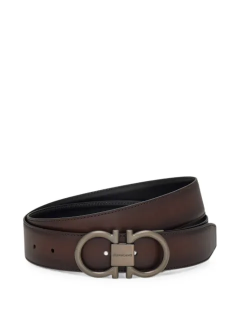 Ferragamo reversible and adjustable Gancini belt Brown 794012