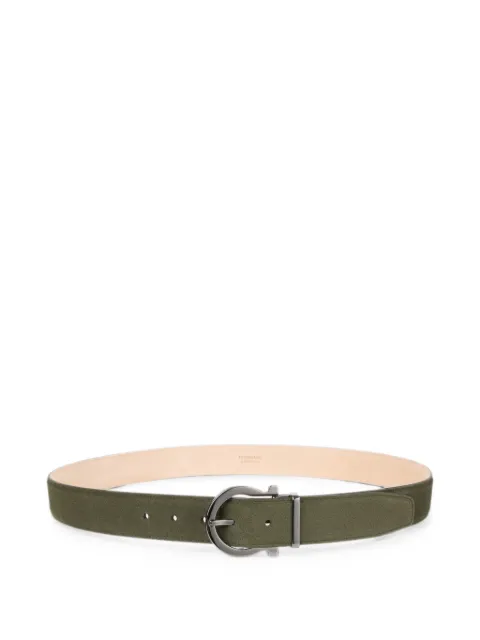 Ferragamo adjustable belt with Gancini Green 796672