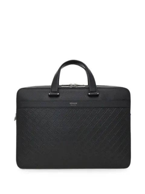 Ferragamo monogram briefcase Black 793963