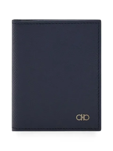 Ferragamo Gancini credit card holder Blue 791947