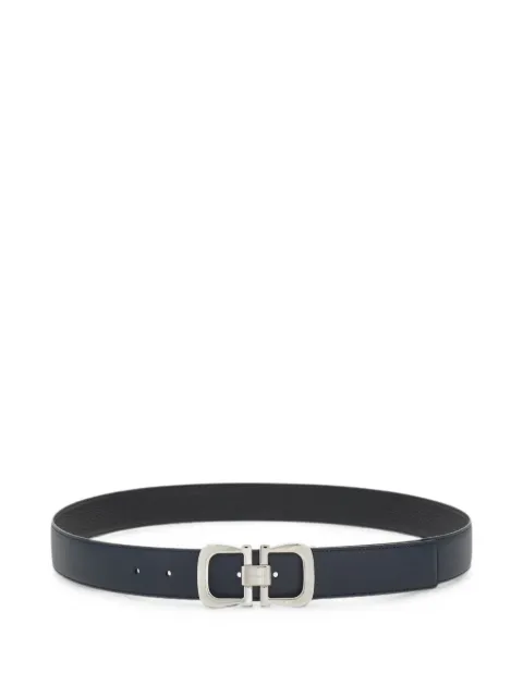 Ferragamo reversible and adjustable Gancini belt Blue 795583