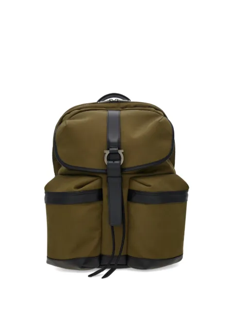 Ferragamo canvas backpack Green 795951