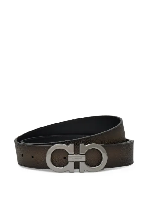 Ferragamo Gancini reversible belt Green 795474