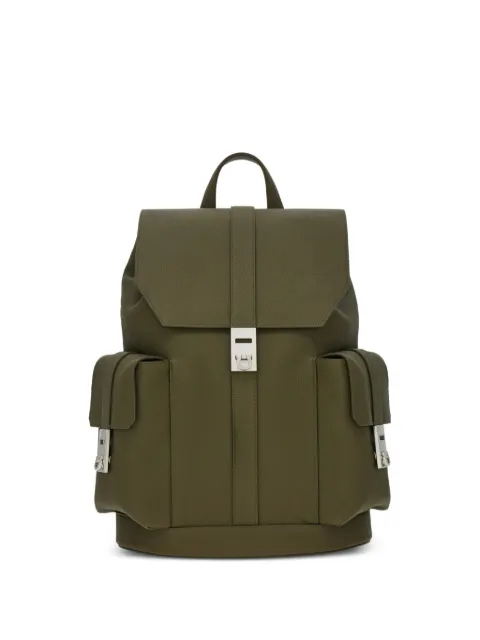 Ferragamo Utility backpack with Hug buckles Green 795273
