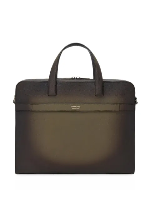 Ferragamo Gancini briefcase Green 795799
