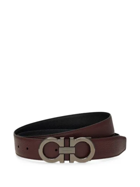 Ferragamo reversible and adjustable Gancini belt Brown 796202