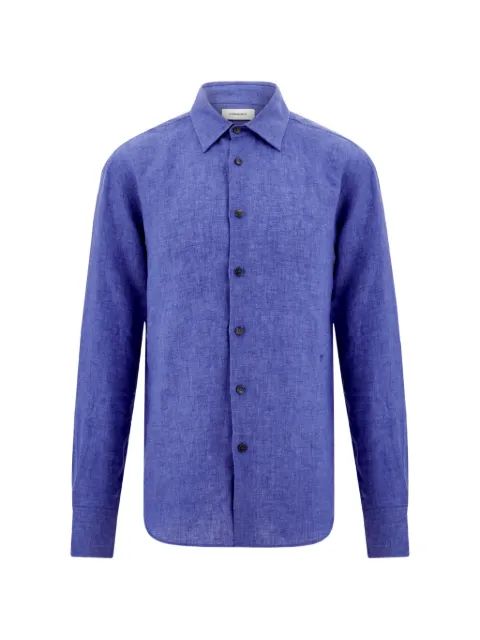 Ferragamo linen shirt Blue 793778