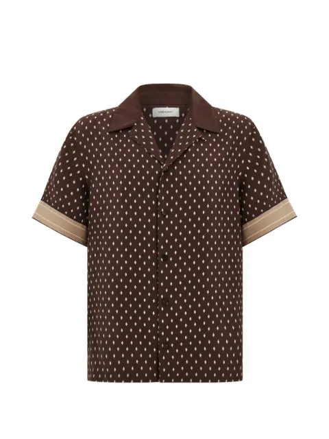 Ferragamo Habotai silk shirt Brown 793935