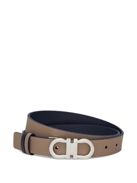 Ferragamo Gancini reversible and adjustable belt Brown 796240