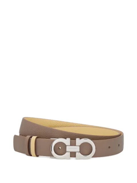 Ferragamo Gancini reversible and adjustable belt Brown 796238