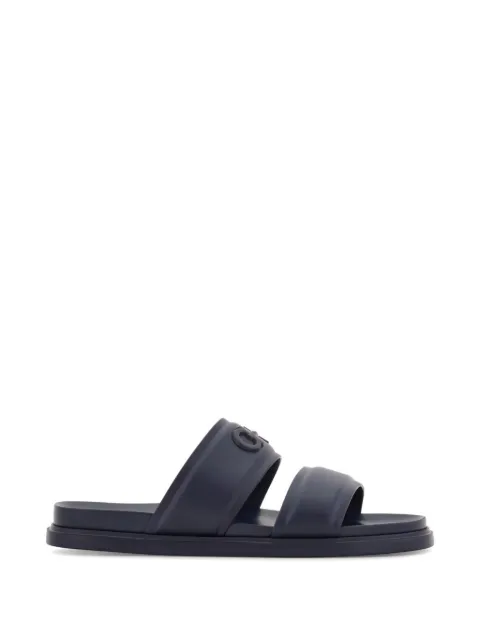 Ferragamo Gancini ornament slides Blue 792743