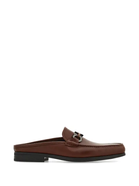 Ferragamo Gancini ornament mules Brown 793445
