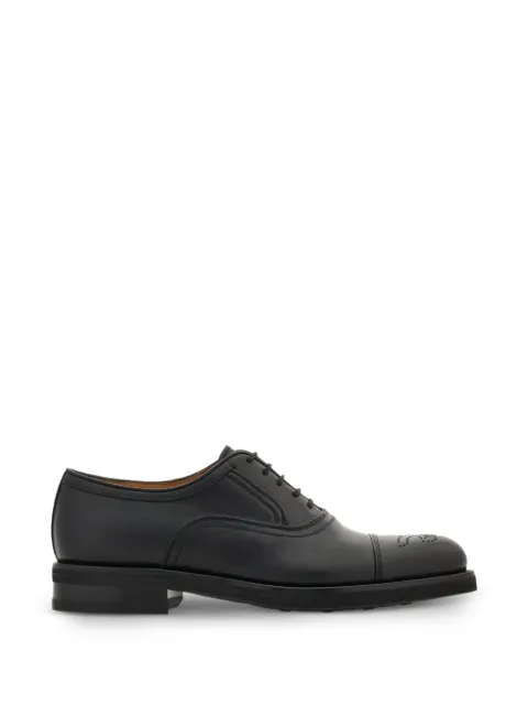 Ferragamo oxford shoe with broguing detail Black 796277