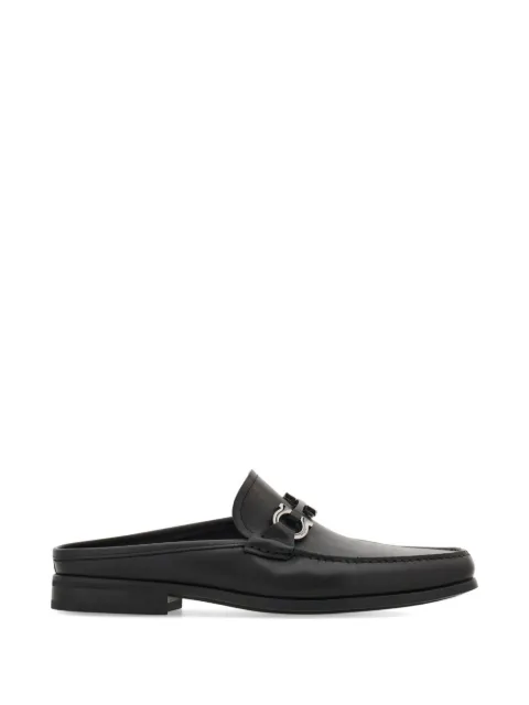 Ferragamo Gancini ornament mules Black 793328